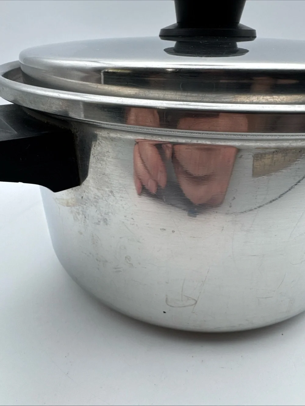 Saladmaster 18-8 Tri-Clad Stainless Steel Mini Stockpot 4 Qt Vapo-Lid USA
